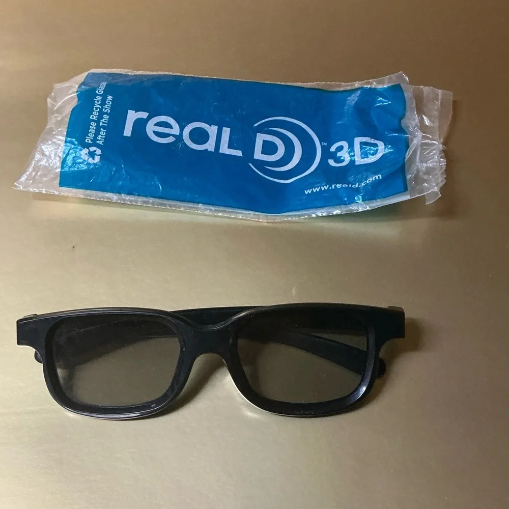 3D Black Glasses